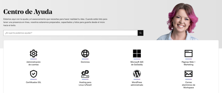 Webempresa vs. Godaddy: ¿qué hosting es mejor? Soporte GoDaddy