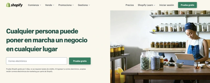 Shopify, buen CMS para ecommerce