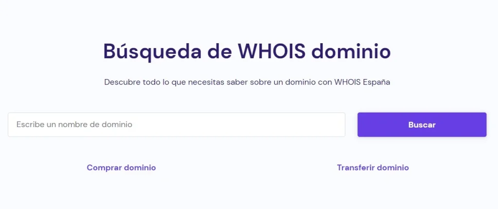 WHOIS Hostinger