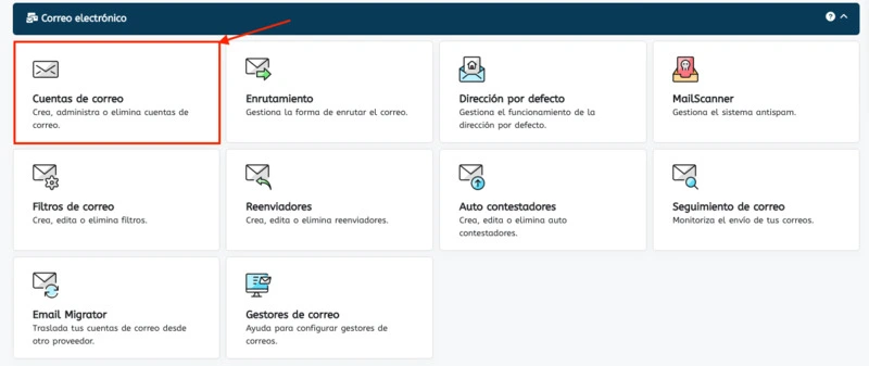 Entrar dentro de Webmail de Webempresa