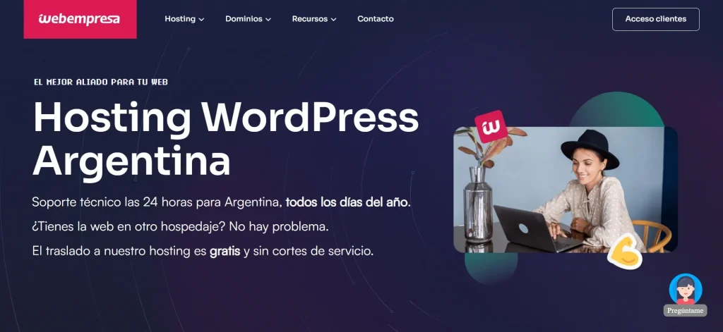 Webempresa Hosting en Argentina