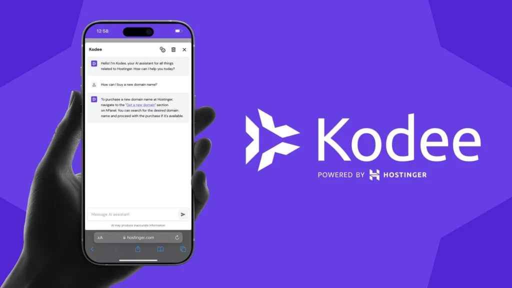 Kodee y Hostinger